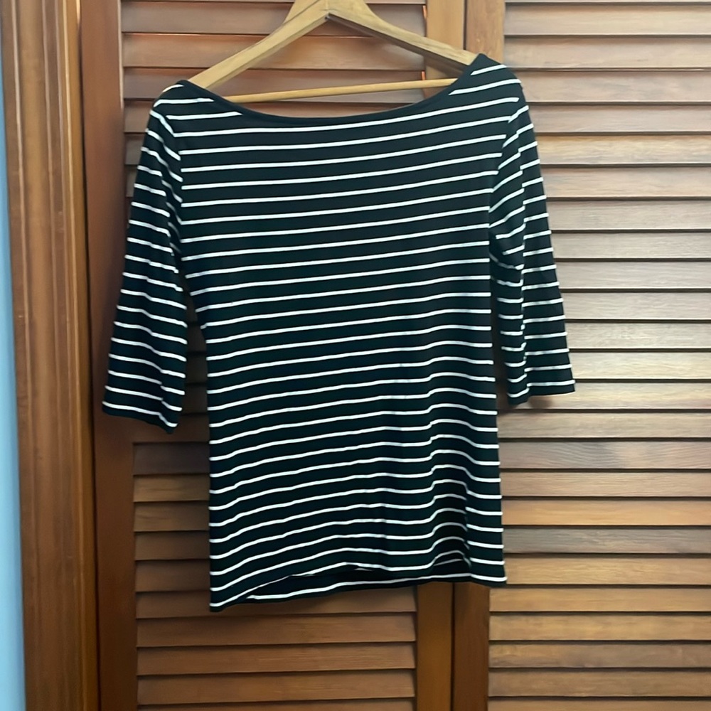 Women's Striped Blouse- Size L